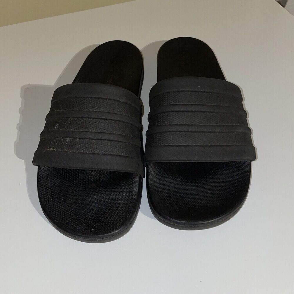 Adidas Adilette slides black comfort mens slip on casual comfortable sandal 9